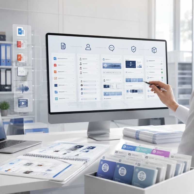Integrated language workflow combining specialist review, translation technology, quality validation and release-ready multilingual delivery.